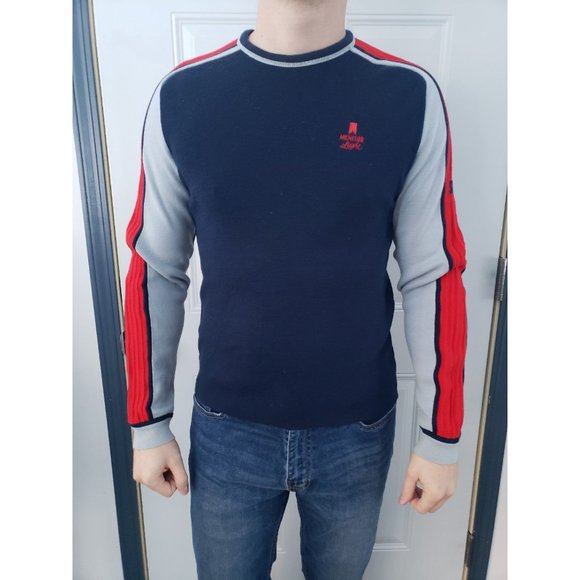 80s/90s Michelob Light Wool Sweater - Picture 1 of 4